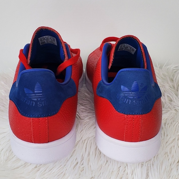 Adidas originals Stan Smith Woven men's trainers shoes sneakers Red Size 13 - Picture 5 of 13